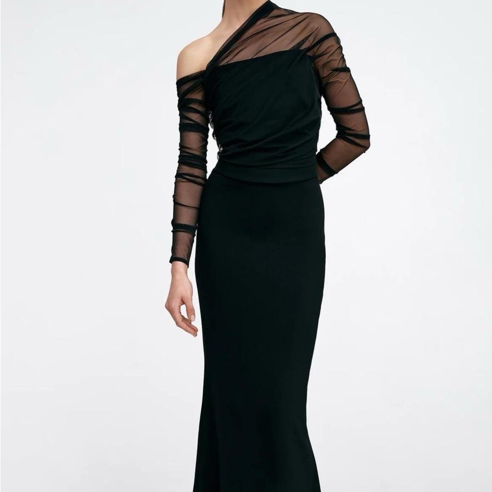 Marcella Monroe Long Sleeve Mermaid Gown